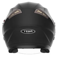 Cască moto open-face YEMA YM-627 ECE 22.06 cu vizieră dublă și ochelari de soare integrați - negru mat - M (56-57 cm) 5