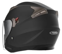 Cască moto open-face YEMA YM-627 ECE 22.06 cu vizieră dublă și ochelari de soare integrați - negru mat - M (56-57 cm) 4