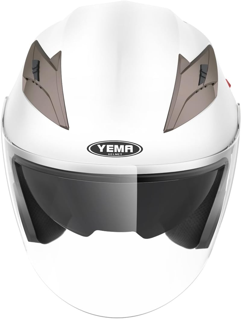 YEMA YM-627 Motoros sisak ECE dubbel vizierrel, napellenző, chopper stílusú