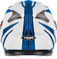 YEMA YM-627 Vintage Nyitott Bukósisak Motorkerékpárhoz és Robogóhoz - Dupla Napellenzős, ECE Tanúsított, Fekete-Zöld, Unisex 7