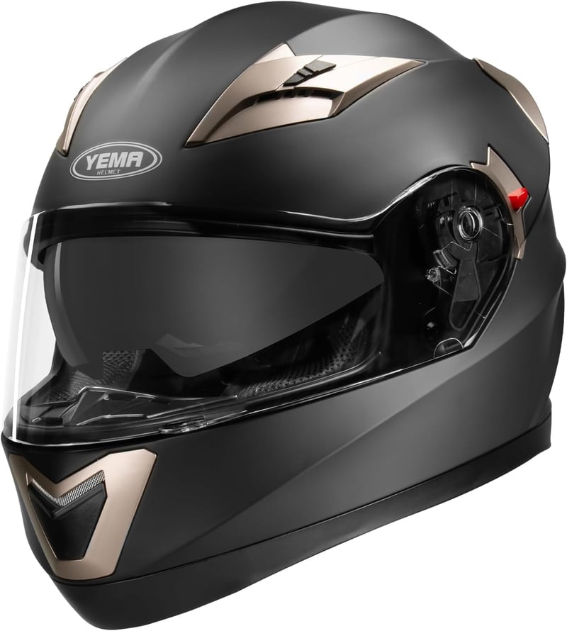 YEMA YM-925 Bukósisak Flip-Up Motoros Fullface Dupla Napszemüveggel ECE