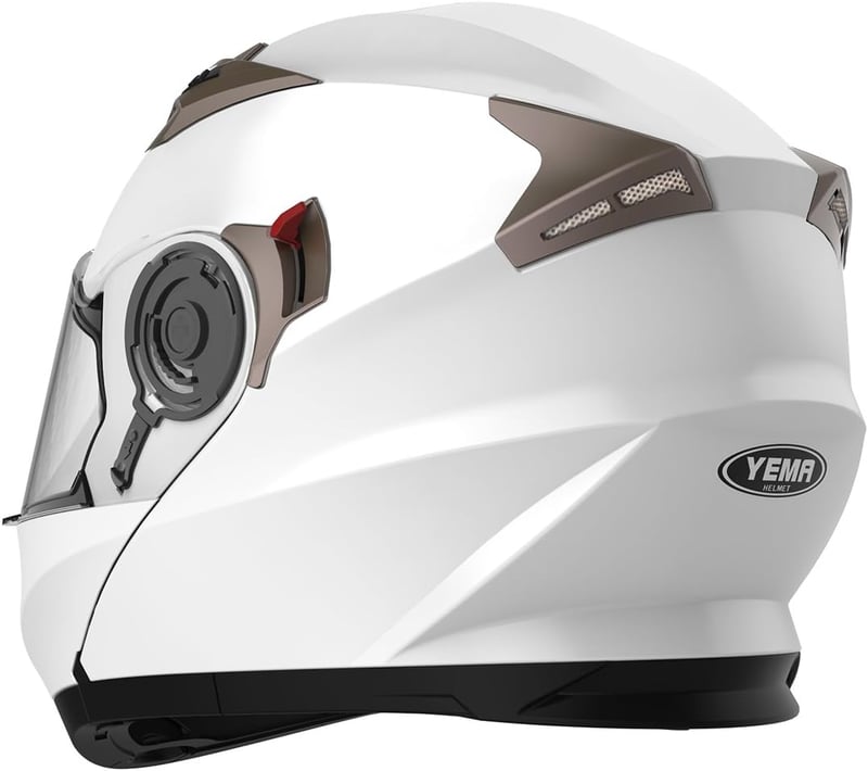 YEMA YM-925 Bukósisak Flip-Up Motoros Fullface Dupla Plexi ECE Homologizált, XL MÉRET