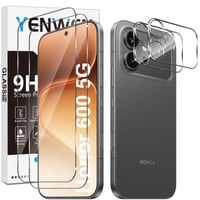 Yenwen Honor 600 5G tvrdené sklo na displej 2 ks + 2 ks ochranná fólia na fotoaparát, tvrdosť 9H, 2.5D, HD, bez bublín 1
