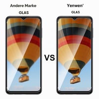 Folie de protecție din sticlă securizată Yenwen pentru Samsung Galaxy A23 4G/5G, 3 bucăți + 3 folii de protecție pentru cameră, duritate 9H, rezistentă la zgârieturi, HD transparentă 5