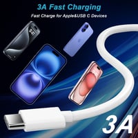 YEONPHOM USB-C kábel 1m iPhone 17 16 15 CarPlay töltéshez iPad Pro kompatibilis 4