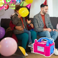 YEPVIE 600W Elektromos Léggömb Pumpa Dupla Fúvókával és 14 Garland Szett - pink 5