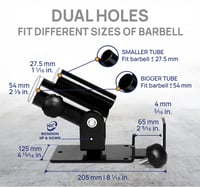 Platformă pentru vâslit Yes4All Deluxe T-Bar – Rotație 360° – Pentru bare standard de 1" și olimpice de 2" – Negru – Pentru sala de fitness de acasă 2