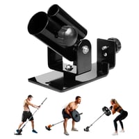 Platformă pentru vâslit Yes4All Deluxe T-Bar – Rotație 360° – Pentru bare standard de 1" și olimpice de 2" – Negru – Pentru sala de fitness de acasă 1