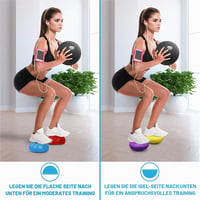 Sada balančných podložiek Yes4All – 3 rôzne tvary, balančný disk a masážne podložky na jogu, fitness a stabilitu, pre dospelých aj psov 5