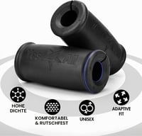 Ergonomické rukoväte na činky Yes4All – Rukoväte s hrubým úchopom na tréning bicepsov a tricepsov – vonkajší priemer 5,6 cm 3
