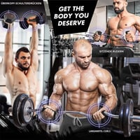 Ergonomické rukoväte na činky Yes4All – Rukoväte s hrubým úchopom na tréning bicepsov a tricepsov – vonkajší priemer 5,6 cm 6