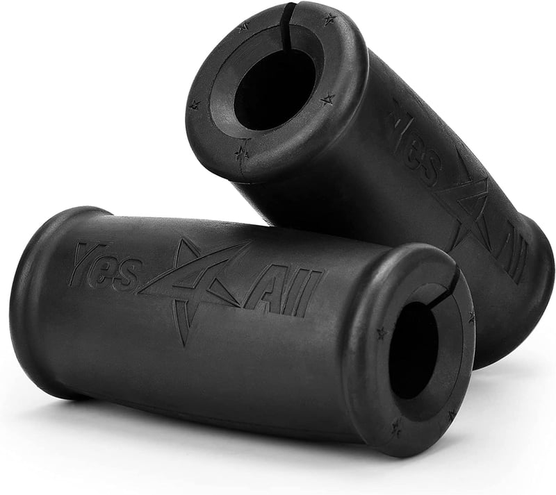 Ergonomické rukoväte na činky Yes4All – Rukoväte s hrubým úchopom na tréning bicepsov a tricepsov – vonkajší priemer 5,6 cm