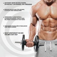 Ergonomické rukoväte na činky Yes4All – Rukoväte s hrubým úchopom na tréning bicepsov a tricepsov – vonkajší priemer 5,6 cm 4