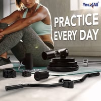 Yes4All T-Bar Row Landmine adaptér pre 5 cm olympijskú tyč, s otáčaním o 360°, čierny, na precvičenie chrbtových a ramenných svalov 2