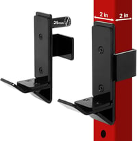 Držiaky na činku Yes4All UHFC v tvare J pre 5x5 cm (2x2") oceľový power rack, s ochranou UHMW pre domáce posilňovne 1