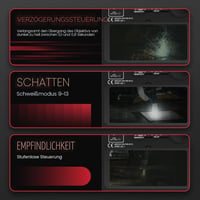 YESWELDER Automata Sötétedő Hegesztőmaszk Napelemes True Colour 4/9-13 7