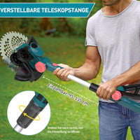 YEXLXLN Akkumulátoros Fűnyíró 4in1 Kefe Nélküli Fűkasza Makita Akkuhoz 9 Hüvelykes Vágásszélességgel 6