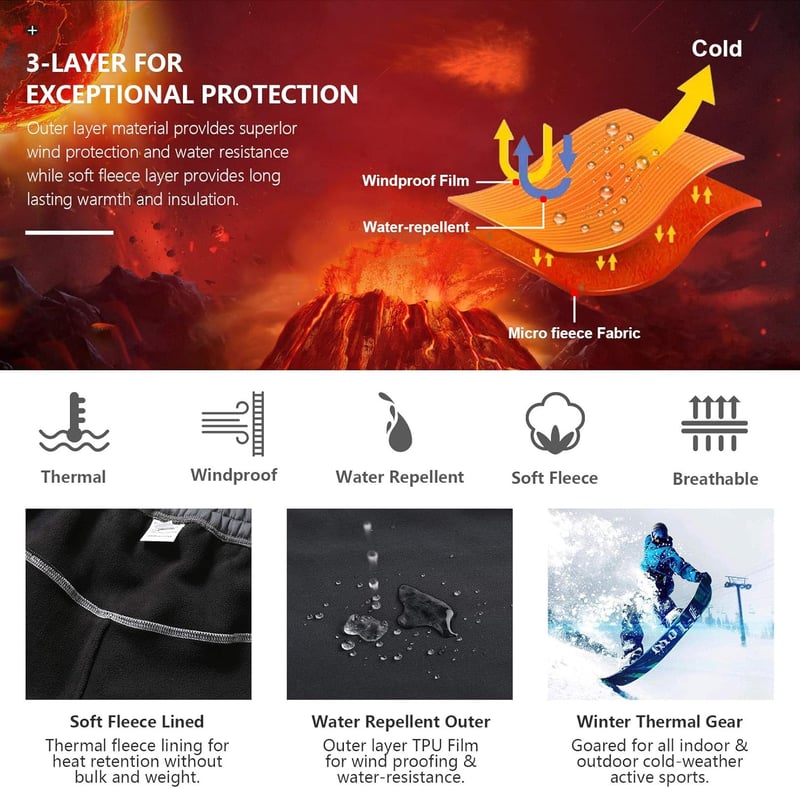 yeyity Gyerek Softshell Sí Nadrág Vízálló Termál Téli Outdoor Nadrág