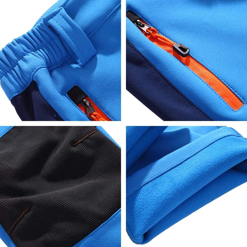 yeyity Gyerek Softshell Sí Nadrág Vízálló Termál Téli Outdoor Nadrág