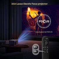 YEZMEK 4K Projektor 20000L Native 1080P WiFi Bluetooth Elektromos Fókusz 6D Keystone Korrekció Hordozható Házimozi 3