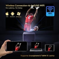YEZMEK 4K Projektor 20000L Native 1080P WiFi Bluetooth Elektromos Fókusz 6D Keystone Korrekció Hordozható Házimozi 5