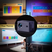YEZMEK 4K Projektor 20000L Native 1080P WiFi Bluetooth Elektromos Fókusz 6D Keystone Korrekció Hordozható Házimozi 8
