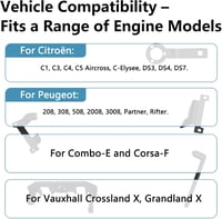 YEZMEK Motor Vezérlés Szerszám Készlet Citroën Peugeot Vauxhall 1.2 VTi 5
