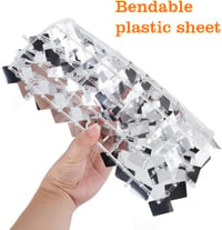 YFZYT Ezüst Flitteres Fali Dekorpanel 24 db - 30x30 cm Csillogó Háttérdekoráció Fotózáshoz, Partikhoz, Esküvőre, Születésnapra 3