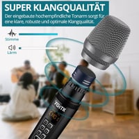 YGiTK UHF Professzionális Vezeték Nélküli Mikrofonszett - 2x30 Csatornás Kézi Mikrofon, 6-10 Órás Üzemidő, Karaoke, Buli, Esküvő, DJ 4