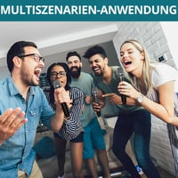 YGiTK UHF Professzionális Vezeték Nélküli Mikrofonszett - 2x30 Csatornás Kézi Mikrofon, 6-10 Órás Üzemidő, Karaoke, Buli, Esküvő, DJ 2