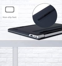 YGoal Huawei MateBook D16 2024 kemény tok, matt fekete műanyag védelem 5