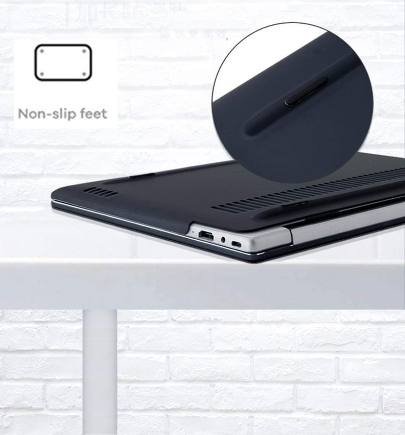 YGoal Huawei MateBook D16 2024 kemény tok, matt fekete műanyag védelem
