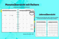 Rezerve Planner Săptămânal YHH 2027 A5, pentru Agendă cu Inele, cu Separatoare cu Index, Vizualizare Săptămânală și Lunară, Multilingv, Contacte și Note, Ian-Dec 2027, 100GSM 5