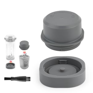 YHX-OU poklopac s noževima i poklopac spremnika za Ninja Blast BC100 i BC151 prijenosni blender, zamjenski poklopac otporan na curenje, pogodan za perilicu posuđa, siva