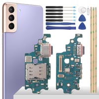 YHX-OU Samsung Galaxy S21+ 5G töltőport csatlakozó mikrofon flex kábel szerszámokkal 1