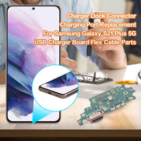 YHX-OU Samsung Galaxy S21+ 5G töltőport csatlakozó mikrofon flex kábel szerszámokkal 4