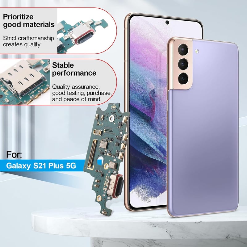 YHX-OU Samsung Galaxy S21+ 5G töltőport csatlakozó mikrofon flex kábel szerszámokkal