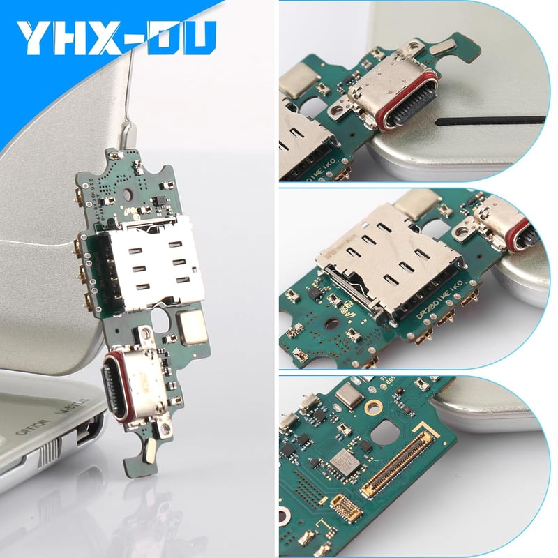 YHX-OU Samsung Galaxy S21+ 5G töltőport csatlakozó mikrofon flex kábel szerszámokkal