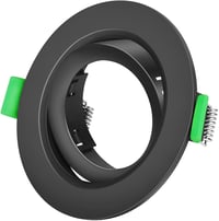 Yiahin 20 db GU10 beépíthető spotlámpa szett, matt fekete, 68-80 mm, 30° forgatható 4
