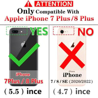 Yiakeng iPhone 8 Plus/7 Plus Ütésálló Tok Képernyővédővel és Gyűrűs Tartóval Fekete 2