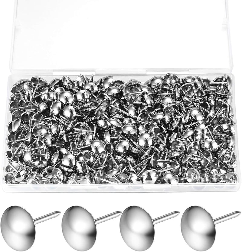 Yibaijia 320 db kárpitos szegek dekoratív bútor szegek 11 x 17 mm ezüst színben székhez kanapéhoz ágyhoz
