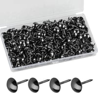 Yibaijia 320 db kárpitozási szegek és dekoratív kárpit tűzőszeg 11 x 17 mm fekete kárpit rögzítő szegek fotel bútor ágy 1