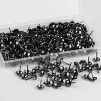 Yibaijia 320 db kárpitozási szegek és dekoratív kárpit tűzőszeg 11 x 17 mm fekete kárpit rögzítő szegek fotel bútor ágy 3