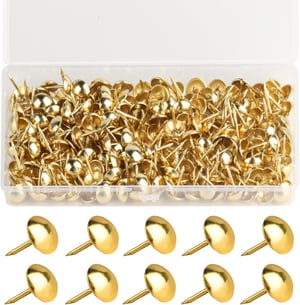 Set cuie tapițerie vintage Yibaijia, 11x17 mm, 320 buc - auriu