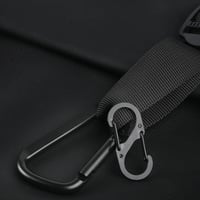 Set 8 carabine duble din aluminiu Yibaijia, 4 în formă de D și 4 în formă de S, negre, pentru camping, drumeții și rucsac 6