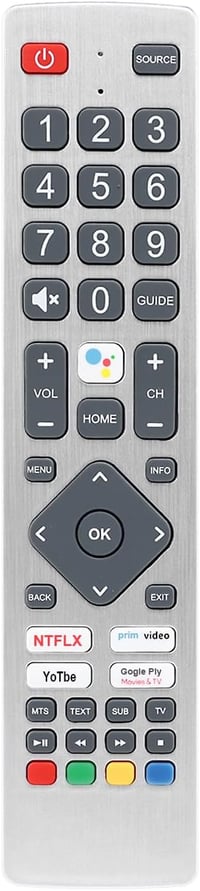 YiBiChin Sharp TV távirányító infravörös 24BI6EA 32BI5EA 40BL2EA 43BL5EA kompatibilis 4
