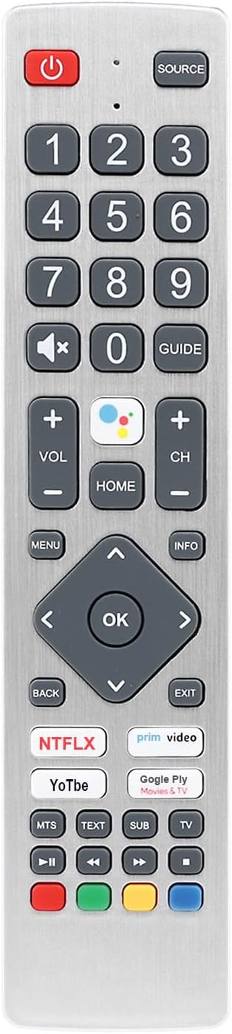 YiBiChin Sharp TV távirányító infravörös 24BI6EA 32BI5EA 40BL2EA 43BL5EA kompatibilis