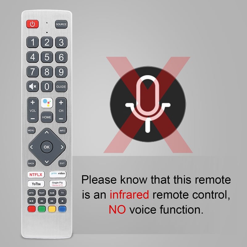 YiBiChin Sharp TV távirányító infravörös 24BI6EA 32BI5EA 40BL2EA 43BL5EA kompatibilis