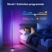 YICAIZI LED Álló Lámpa 160cm RGB Sarok Dimmelhető Távirányítóval 5