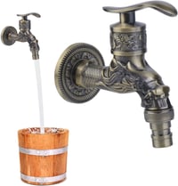 YIDM Vintage Sárkány Mintás Falra Szerelhető Csap 1/2 Colos Konyha Fürdőszoba Kert - Bronze 1